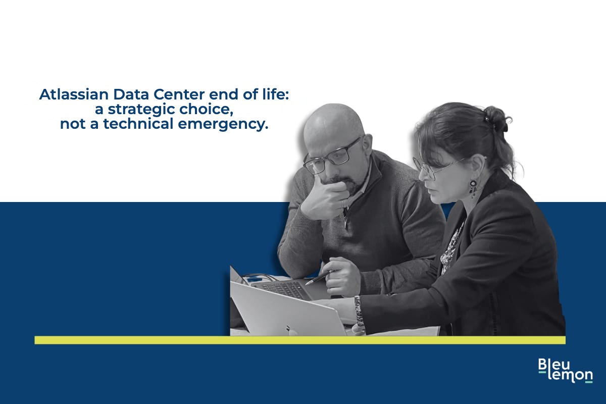 Cover illustration for the article on the Atlassian Data Center end of life