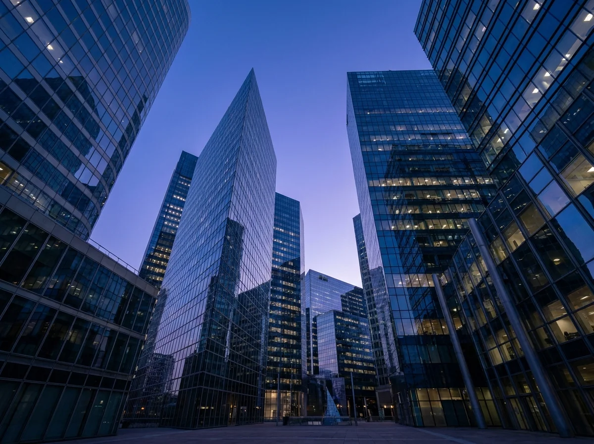 Tours de bureaux du quartier d'affaires